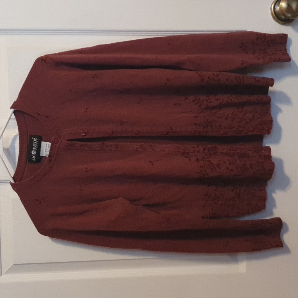 Sag Harbor Spring Cardigan Sweater sz Small